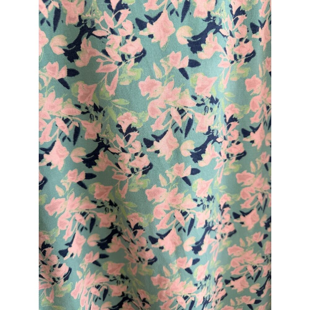 Pact Organic Cotton Floral Midi Skirt Pockets Women Medium Green Stretch A Line - Picture 5 of 8